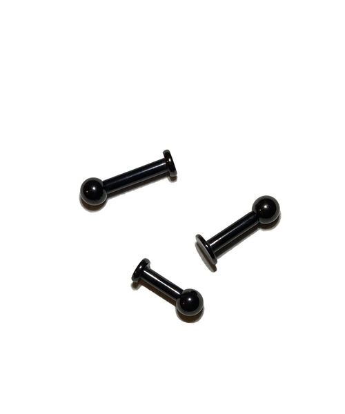 MORPH(モルフ)の「MORPH モルフ ラブレット ボディーピアス 10ゲージ 6mm~12mm(ピアス(片耳用)・レディース・ブラック・12/10/8/6)」の1枚目の写真