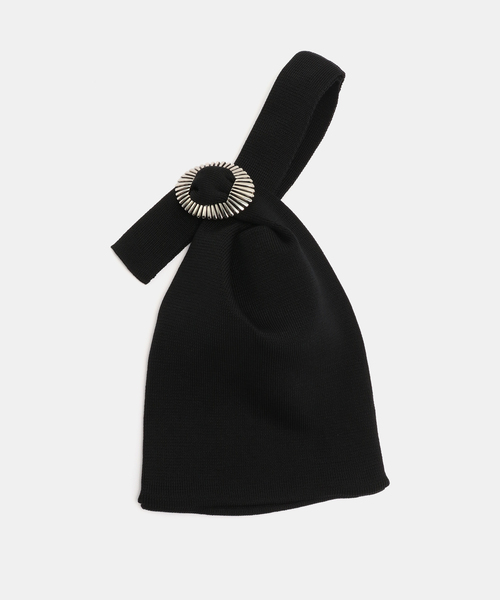 TOGA TOO(トーガトゥ)の「TOGA TOO/トーガトゥ Concho knit bag バッグ(ハンドバッグ・レディース・ブラック・FREE)」の9枚目の写真