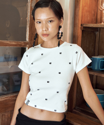CENTAUR EMBLEM CROP T-SHIRTS_IVORY