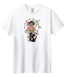 NIPOP（ニポップ） 半袖Tシャツ 雷神 和 イラスト プリント インバウンド お土産 トップス カットソー メンズ ユニセックス