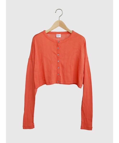 FIKA.（フィーカ）の「LightPrib Cardigan（カーディガン/ボレロ・レディース・オレンジ系1/ネイビー/ブラック・FREE）」の3枚目の写真