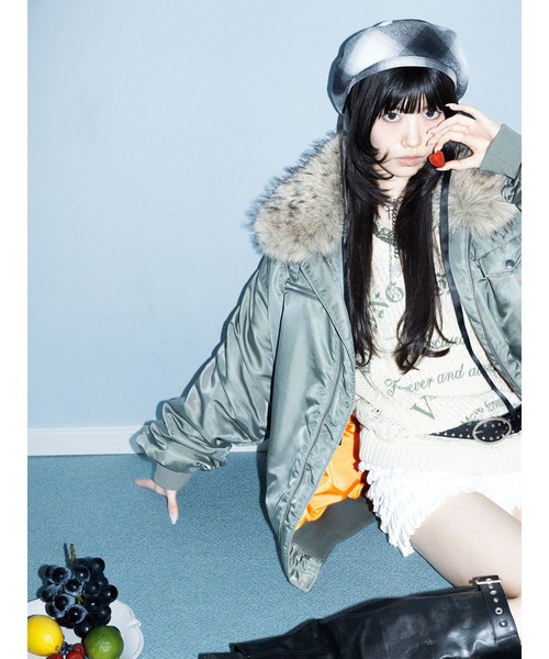 CLANE(クラネ)】FRAGMENT×CLANE ボアレイヤー MA-1ジャケット（MA-1