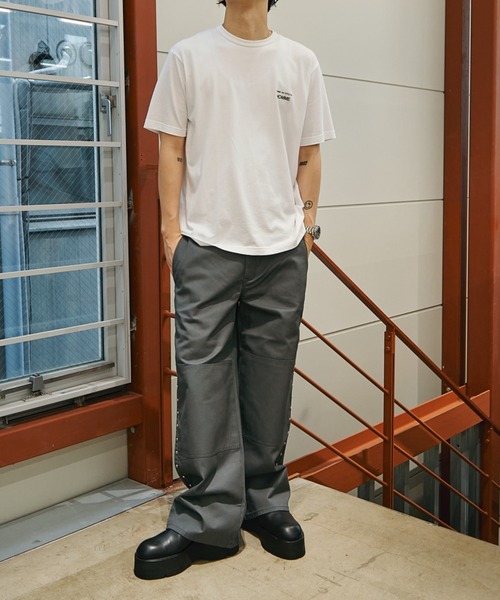 AFB(エーエフビー)の「STUDDED WIDE PANTS(チノパンツ・メンズ・グレー/カーキ/ブラック・MEDIUM/LARGE/X-LARGE)」の9枚目の写真