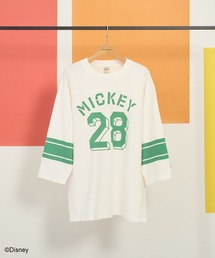 mickey フットボールロンT