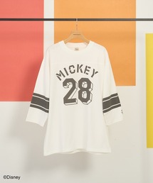 mickey フットボールロンT