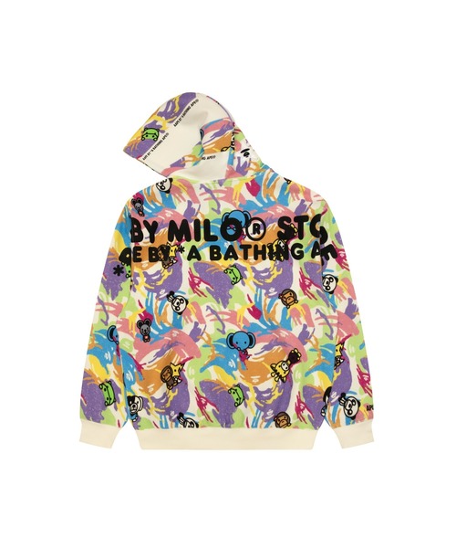 AAPE BY A BATHING APE（エーエイプバイアベイシングエイプ）の「AAPE X BABY MILO STORE ZIP UP HOODIE(MULTI CAMO)（パーカー・メンズ・マルチ・MEDIUM/LARGE）」の2枚目の写真