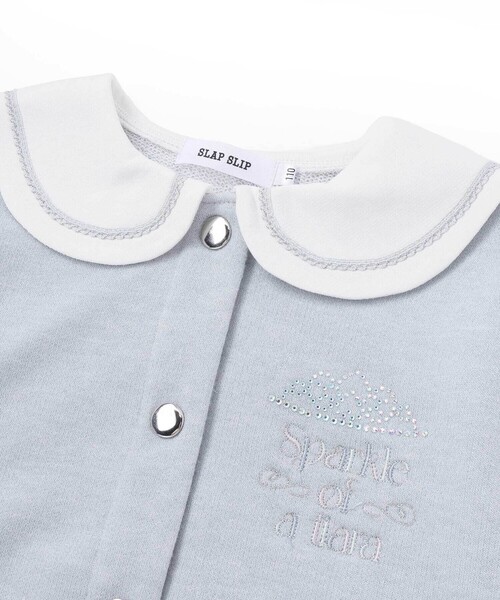 SLAP SLIP(スラップスリップ)の「セーラーカラー刺しゅうジャケット(90~130cm)(その他アウター・キッズ・パープル/ブルー・100cm/130cm/110cm/90cm/120cm)」の8枚目の写真