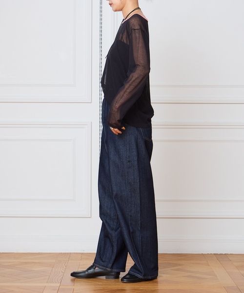 IENA LA BOUCLE(イエナラブークル)の「IENA LA BOUCLE シアーニットプルオーバー(ニット/セーター・レディース・ダークブルー/ブラック系その他・FREE)」の22枚目の写真