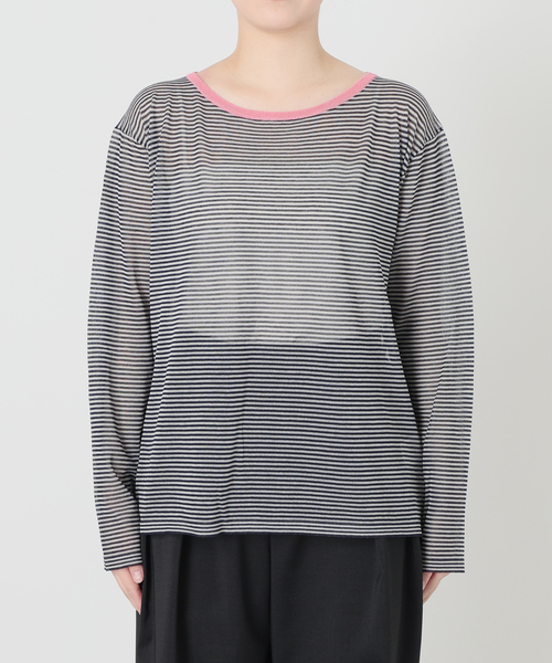 IENA LA BOUCLE(イエナラブークル)の「IENA LA BOUCLE シアーニットプルオーバー(ニット/セーター・レディース・ダークブルー/ブラック系その他・FREE)」の11枚目の写真