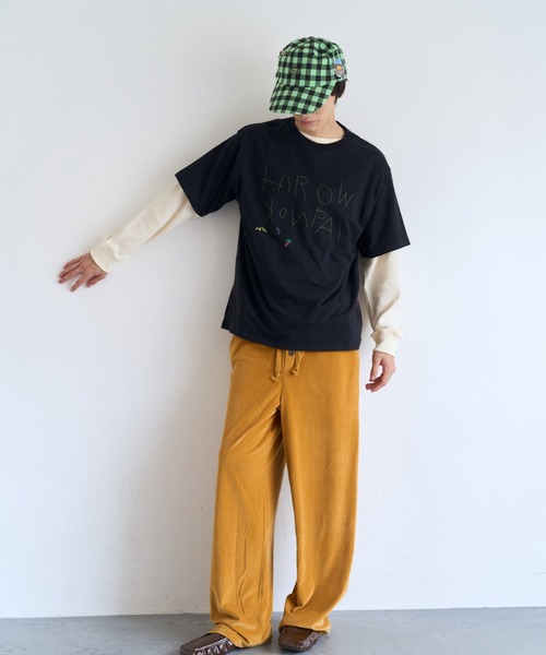 common gull products.(コモンガルプロダクツ)の「片付かないワッフルロンtee(Tシャツ/カットソー・レディース・ラベンダー/アイボリー/オリーブ系/ネイビー・SMALL/MEDIUM/LARGE)」の12枚目の写真