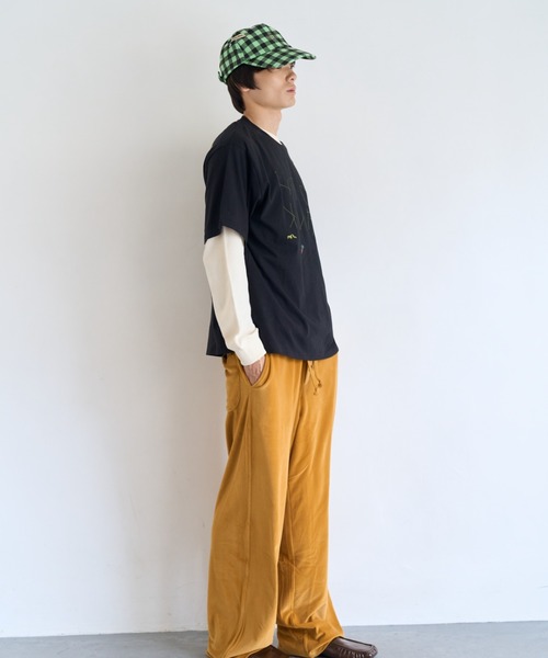 common gull products.(コモンガルプロダクツ)の「片付かないワッフルロンtee(Tシャツ/カットソー・レディース・ラベンダー/アイボリー/オリーブ系/ネイビー・SMALL/MEDIUM/LARGE)」の13枚目の写真