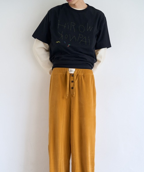 common gull products.(コモンガルプロダクツ)の「片付かないワッフルロンtee(Tシャツ/カットソー・レディース・ラベンダー/アイボリー/オリーブ系/ネイビー・SMALL/MEDIUM/LARGE)」の16枚目の写真