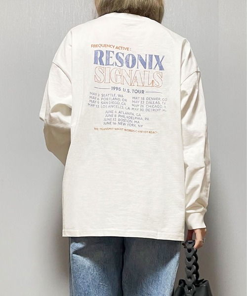Fizz(フィズ)の「コットン天竺 前後プリントロンT(Tシャツ/カットソー・レディース・グリーン/チャコール/ブラック・M)」の17枚目の写真