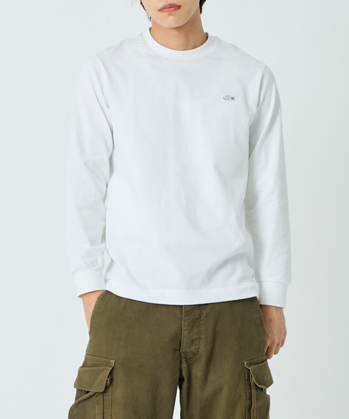 LACOSTE（ラコステ）の「[LACOSTE/ラコステ] ワンポイントロゴ ロングスリーブTシャツ（Tシャツ/カットソー・レディース・ブラウン/ネイビー/ブラック/ホワイト・4/3/2/5）」の8枚目の写真