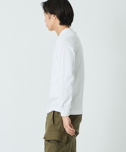 LACOSTE（ラコステ）の「[LACOSTE/ラコステ] ワンポイントロゴ ロングスリーブTシャツ（Tシャツ/カットソー・レディース・ブラウン/ネイビー/ブラック/ホワイト・4/3/2/5）」の9枚目の写真