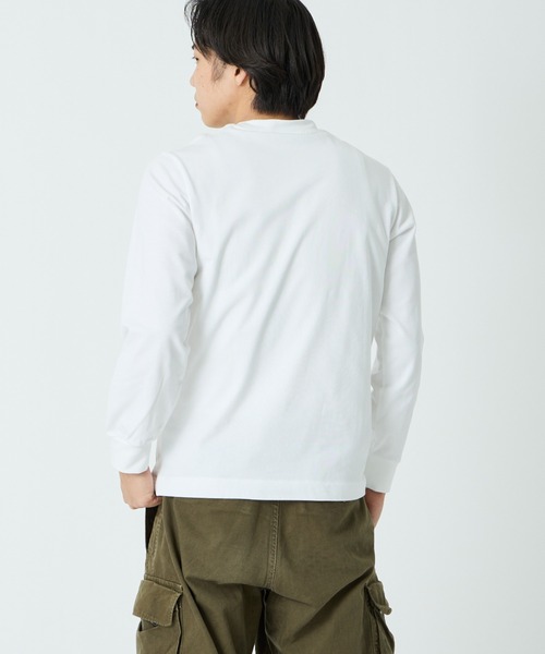 LACOSTE（ラコステ）の「[LACOSTE/ラコステ] ワンポイントロゴ ロングスリーブTシャツ（Tシャツ/カットソー・レディース・ブラウン/ネイビー/ブラック/ホワイト・4/3/2/5）」の10枚目の写真