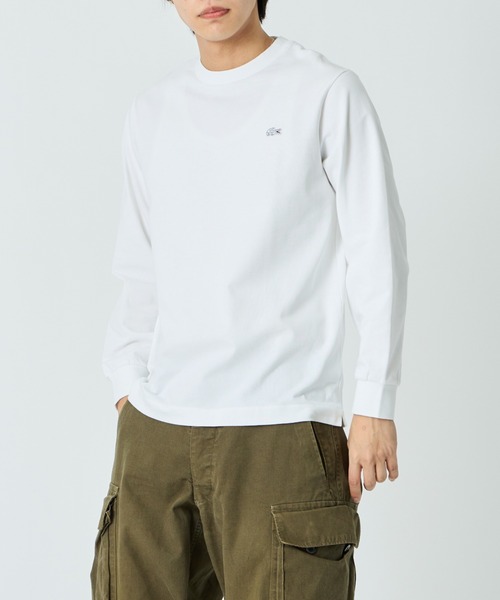 LACOSTE（ラコステ）の「[LACOSTE/ラコステ] ワンポイントロゴ ロングスリーブTシャツ（Tシャツ/カットソー・レディース・ブラウン/ネイビー/ブラック/ホワイト・4/3/2/5）」の11枚目の写真