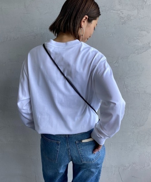 LACOSTE（ラコステ）の「[LACOSTE/ラコステ] ワンポイントロゴ ロングスリーブTシャツ（Tシャツ/カットソー・レディース・ブラウン/ネイビー/ブラック/ホワイト・4/3/2/5）」の12枚目の写真