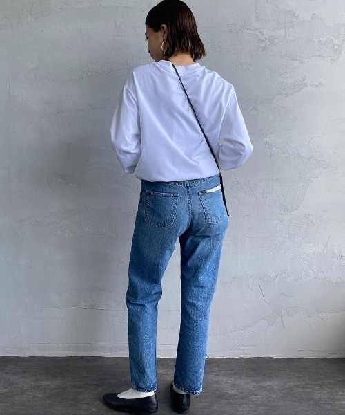 LACOSTE（ラコステ）の「[LACOSTE/ラコステ] ワンポイントロゴ ロングスリーブTシャツ（Tシャツ/カットソー・レディース・ブラウン/ネイビー/ブラック/ホワイト・4/3/2/5）」の14枚目の写真