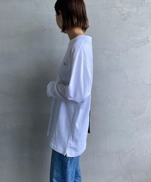 LACOSTE（ラコステ）の「[LACOSTE/ラコステ] ワンポイントロゴ ロングスリーブTシャツ（Tシャツ/カットソー・レディース・ブラウン/ネイビー/ブラック/ホワイト・4/3/2/5）」の16枚目の写真
