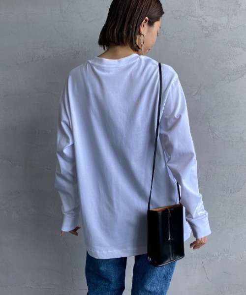 LACOSTE（ラコステ）の「[LACOSTE/ラコステ] ワンポイントロゴ ロングスリーブTシャツ（Tシャツ/カットソー・レディース・ブラウン/ネイビー/ブラック/ホワイト・4/3/2/5）」の17枚目の写真