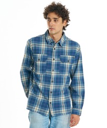 【直営店限定】BILLABONG メンズ OFFSHORE FLANNEL 長袖シャツ 【2026年秋冬モデル】/ビラボン長袖チェックネルシャツ