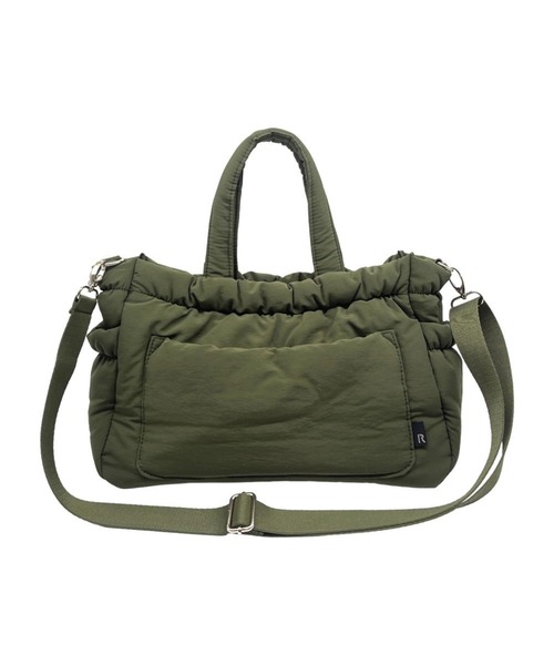 ROOTOTE(ルートート)の「ルートート / トートバッグ 2way ショルダーバッグ A5 軽量 中綿 斜め掛け LT.デリ.メトロパフ-A(ショルダーバッグ・レディース・レッド系その他/グレー/カーキ/ブラック・FREE)」の3枚目の写真