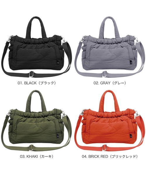 ROOTOTE(ルートート)の「ルートート / トートバッグ 2way ショルダーバッグ A5 軽量 中綿 斜め掛け LT.デリ.メトロパフ-A(ショルダーバッグ・レディース・レッド系その他/グレー/カーキ/ブラック・FREE)」の21枚目の写真