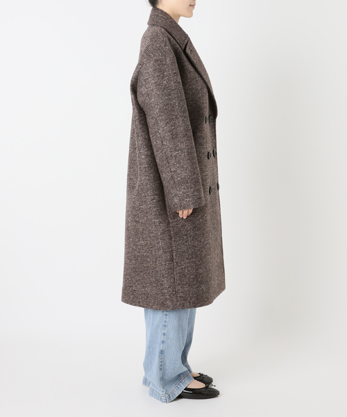 IENA(イエナ)の「ボンディングウール コクーンコート(その他アウター・レディース・ブラック/ブラウン・38/36)」の18枚目の写真