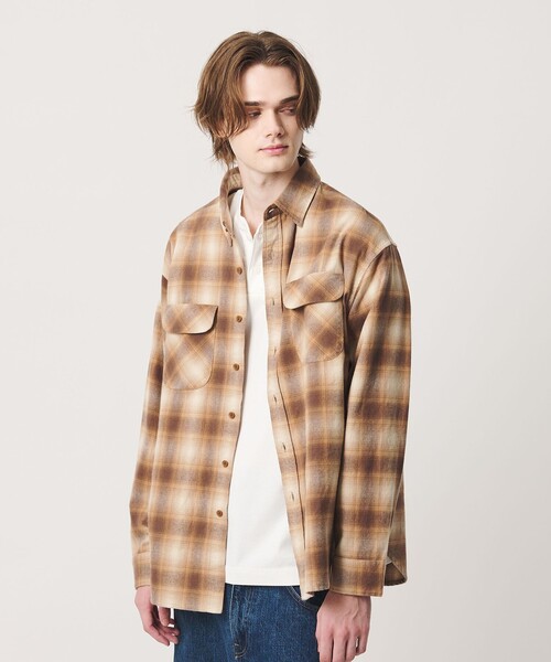 PENDLETON(ペンドルトン)の「<PENDLETON × CGS.>チェック シャツ(シャツ/ブラウス・メンズ・ライトピンク/ベージュ/ダークグレー・S/M/L/XL)」の14枚目の写真