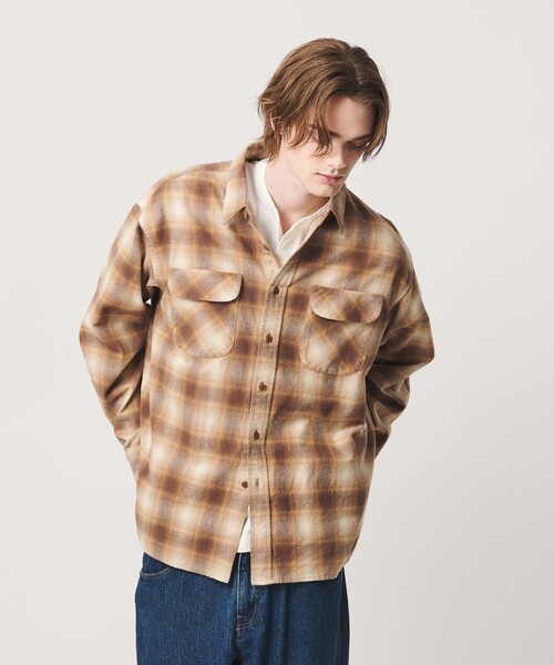 PENDLETON(ペンドルトン)の「<PENDLETON × CGS.>チェック シャツ(シャツ/ブラウス・メンズ・ライトピンク/ベージュ/ダークグレー・S/M/L/XL)」の15枚目の写真