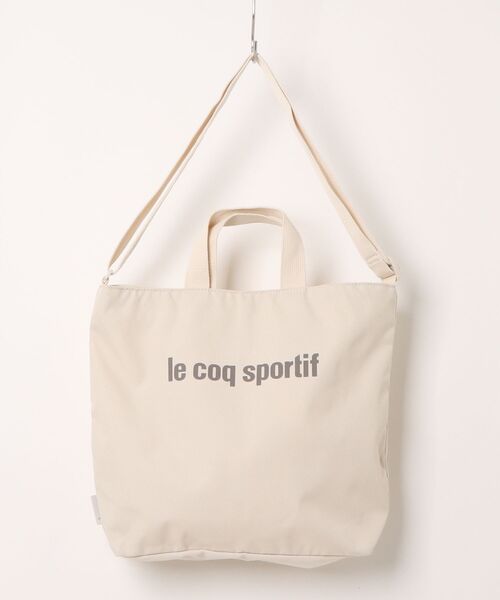 le coq sportif（ルコックスポルティフ）の「le coq sportif トートバッグ 65884（トートバッグ・レディース・ブラック/ネイビー系/ピンク系/アイボリー/ベージュ系・FREE）」の2枚目の写真