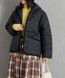 [LAVENHAM/ラベンハム] ZIPPED CRAYDON フード キルティングジャケット