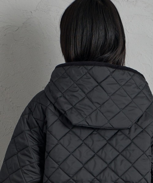 LAVENHAM（ラベンハム）の「[LAVENHAM/ラベンハム] ZIPPED CRAYDON フード キルティングジャケット（その他アウター・レディース・ブラック・10）」の12枚目の写真