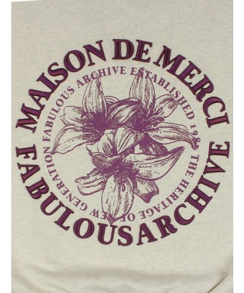 FABULOUS ARCHIVE（ファビュラスアーカイブ）の「[起毛選択]ウィメンズ クロップ ル リス 発泡 エンボス刺繍 スウェット バイオレット(FCB4TS360W)（スウェット・レディース・バイオレット・MEDIUM/LARGE/M/L）」の4枚目の写真