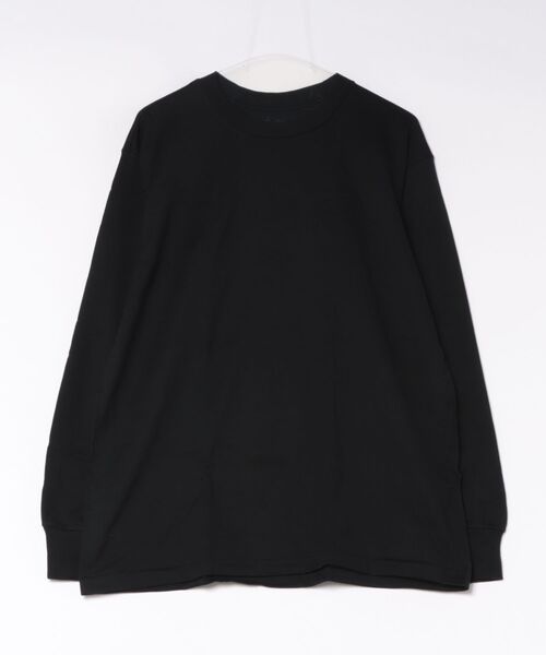 HANES(ヘインズ)の「Hanes/ヘインズ/T-SHIRTS KURO クルーネックTシャツ(Tシャツ/カットソー・メンズ・ブラック・M/S/L/XL)」の1枚目の写真