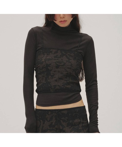 TODAYFUL(トゥデイフル)の「Soft Fraise Turtleneck Tops 12620602(Tシャツ/カットソー・レディース・グレー/ブラック/オフホワイト・FREE)」の1枚目の写真