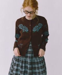 idem（イデム）の「idem original rose ribbon cardigan / ローズリボンカーディガン（カーディガン/ボレロ）」