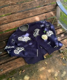 idem（イデム）の「idem original rose ribbon cardigan / ローズリボンカーディガン（カーディガン/ボレロ）」