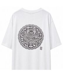 71TO96（チル ハナ トゥ グユク）の「Gonryong Oversized T-Shirt, Silver Print (2 Colors)（Tシャツ/カットソー）」