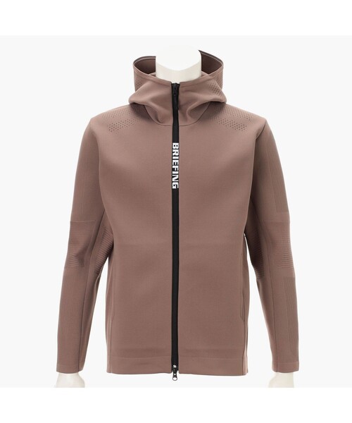 BRIEFING(ブリーフィング)の「【BRIEFING GOLF/ブリーフィングゴルフ】MEN'S DOUBLE JQ KNIT PARKA(ブルゾン・メンズ・ホワイト/ブラック/ブラウン系その他6・L/M)」の3枚目の写真