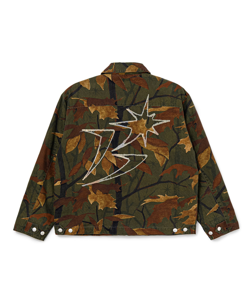 BOTT(ボット)の「BoTT / ボット Washed B Logo Work Jacket(その他アウター・メンズ・カーキ・LARGE/MEDIUM)」の2枚目の写真