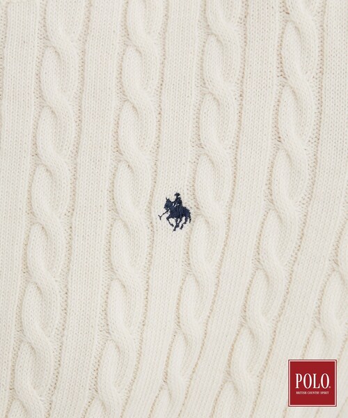 THE SHOP TK (ザ ショップ ティーケー )の「POLO BCS/ケーブルニット(ニット/セーター・レディース・ダークグリーン/アイボリー/ワインレッド/ブラック/グレー・13/12)」の15枚目の写真