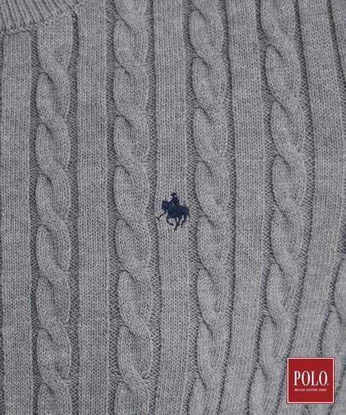 THE SHOP TK (ザ ショップ ティーケー )の「POLO BCS/ケーブルニット(ニット/セーター・レディース・ダークグリーン/アイボリー/ワインレッド/ブラック/グレー・13/12)」の19枚目の写真
