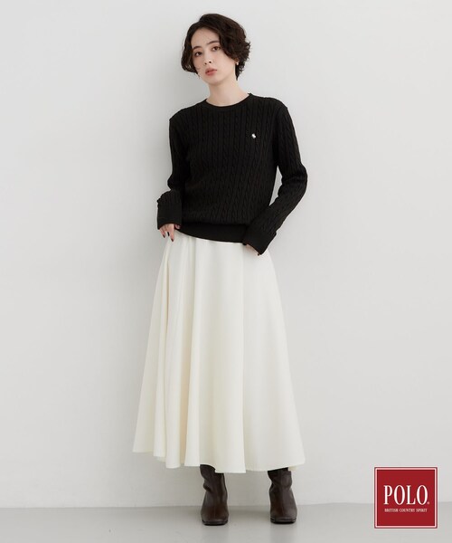 THE SHOP TK (ザ ショップ ティーケー )の「POLO BCS/ケーブルニット(ニット/セーター・レディース・ダークグリーン/アイボリー/ワインレッド/ブラック/グレー・13/12)」の22枚目の写真