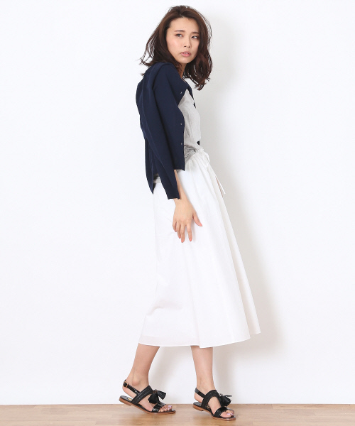 Abahouse Devinette（ドゥヴィネット）の「コットンベーシックカーディガン（カーディガン/ボレロ・レディース・マルチ/オレンジ/ネイビー/ホワイト/オフホワイト・FREE）」の18枚目の写真