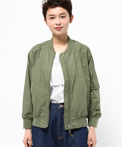 LBC(エルビーシー)の「コットンタイプライターブルゾン (ブルゾン・レディース・オフホワイト/ブラック/オリーブ・LARGE/MEDIUM)」の14枚目の写真