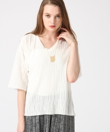 HARE | スカシアミニットソー7分袖(HARE)(Tシャツ/カットソー)