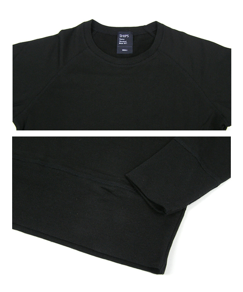 SHIPS（シップス）の「FRENCH TERRY CREW/NECK L/S（スウェット・メンズ・ホワイト/グレー/ブラック・SMALL/MEDIUM/LARGE/X-LARGE）」の7枚目の写真
