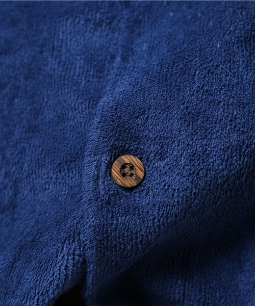 ALDIES（アールディーズ）の「Chill Out Pile Shirt 半袖 パイルシャツ（シャツ/ブラウス・メンズ・パープル系その他/ブラック系その他/ネイビー/グリーン・SMALL/LARGE/MEDIUM）」の12枚目の写真